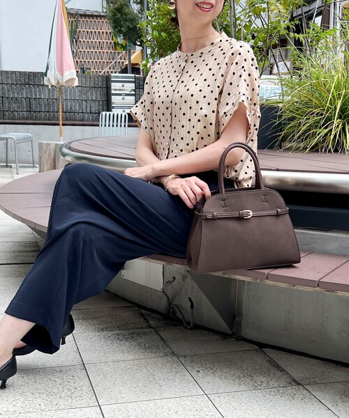 MICO COULIER（ミコクリエ）の「軽量ベルテッド2ＷAYトートバッグ（トートバッグ・レディース・ブラック/ダークブラウン・FREE）」の22枚目の写真