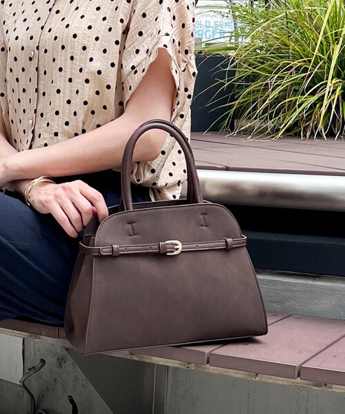 MICO COULIER（ミコクリエ）の「軽量ベルテッド2ＷAYトートバッグ（トートバッグ・レディース・ブラック/ダークブラウン・FREE）」の21枚目の写真