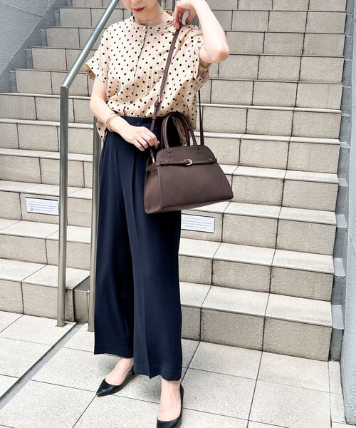 MICO COULIER（ミコクリエ）の「軽量ベルテッド2ＷAYトートバッグ（トートバッグ・レディース・ブラック/ダークブラウン・FREE）」の19枚目の写真