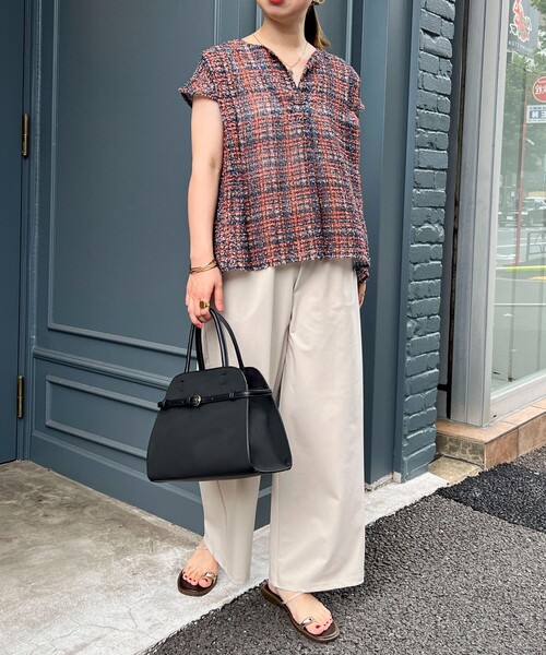 MICO COULIER（ミコクリエ）の「軽量ベルテッド2ＷAYトートバッグ（トートバッグ・レディース・ブラック/ダークブラウン・FREE）」の18枚目の写真