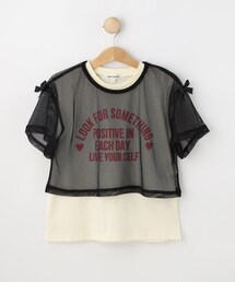 SHOO・LA・RUE(シューラルー)の【130-150cm/2点セット】メッシュセットプルオーバー(その他トップス)