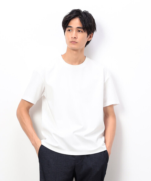 COMME CA ISM(コムサイズム)の「「MADE IN JAPAN」 シルキーポンチ Tシャツ(Tシャツ/カットソー・メンズ・ホワイト/ベージュ/カーキ・M/L)」の15枚目の写真