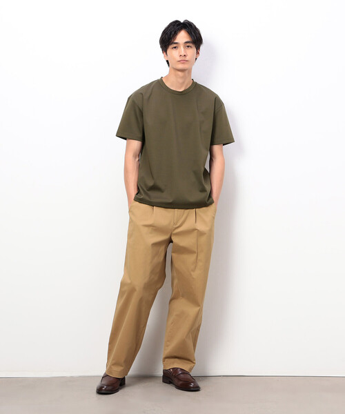COMME CA ISM(コムサイズム)の「「MADE IN JAPAN」 シルキーポンチ Tシャツ(Tシャツ/カットソー・メンズ・ホワイト/ベージュ/カーキ・M/L)」の9枚目の写真