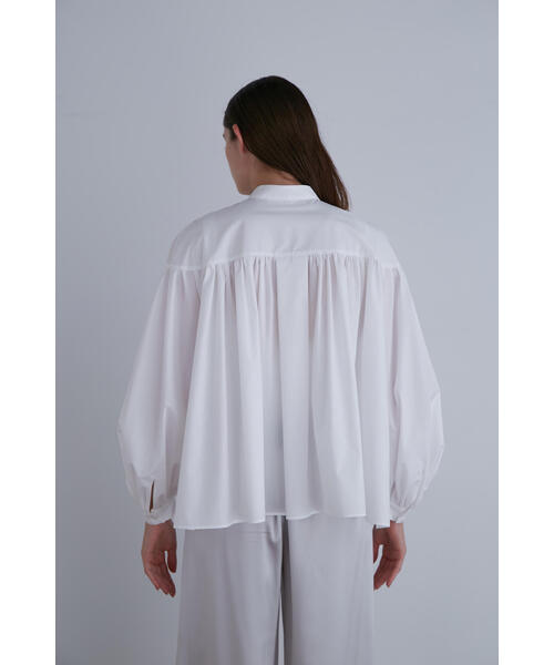 LE PHIL(ルフィル)の「◆ショートタイプライターブラウス(シャツ/ブラウス・レディース・ブルー/ホワイト/ブラウン/ブルー系その他2・F)」の11枚目の写真