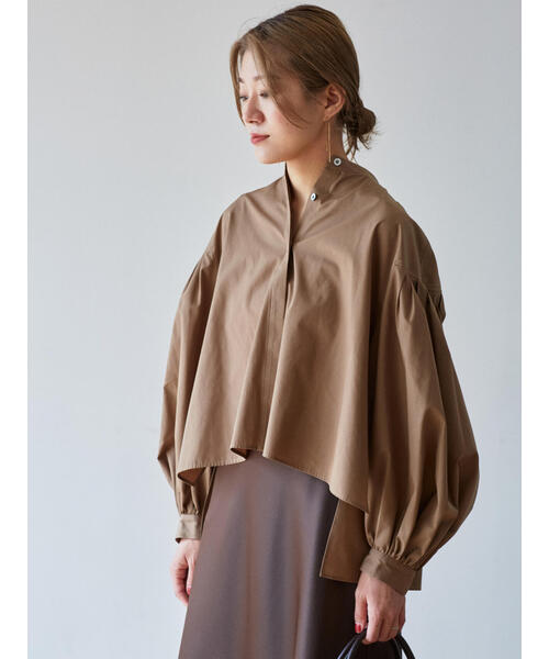 LE PHIL(ルフィル)の「◆ショートタイプライターブラウス(シャツ/ブラウス・レディース・ブルー/ホワイト/ブラウン/ブルー系その他2・F)」の20枚目の写真