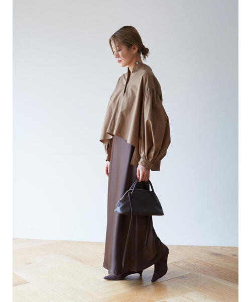 LE PHIL(ルフィル)の「◆ショートタイプライターブラウス(シャツ/ブラウス・レディース・ブルー/ホワイト/ブラウン/ブルー系その他2・F)」の21枚目の写真