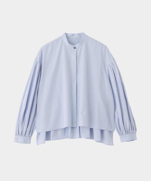 LE PHIL(ルフィル)の「◆ショートタイプライターブラウス(シャツ/ブラウス・レディース・ブルー/ホワイト/ブラウン/ブルー系その他2・F)」の5枚目の写真