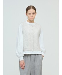 mizuiroind | mizuiro ind ブークレクルーネックベスト(ベスト)