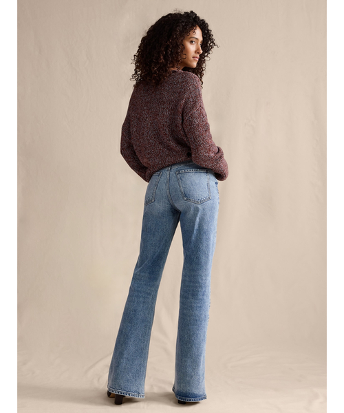 Banana Republic(バナナリパブリック)の「ハイライズ スリム ブーツカットジーンズ(デニムパンツ・レディース・インディゴブルー/ライトインディゴブルー・6/4/2/0/00)」の8枚目の写真