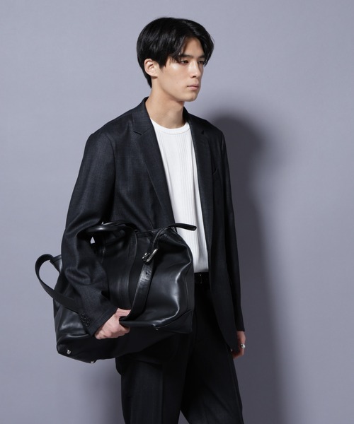 NANO universe(ナノユニバース)の「「N JACKET PREMIUM」ウールデニムジャケット/STRETCH(セットアップ可)(テーラードジャケット・メンズ・ブラック/ネイビー・S/L/M)」の4枚目の写真