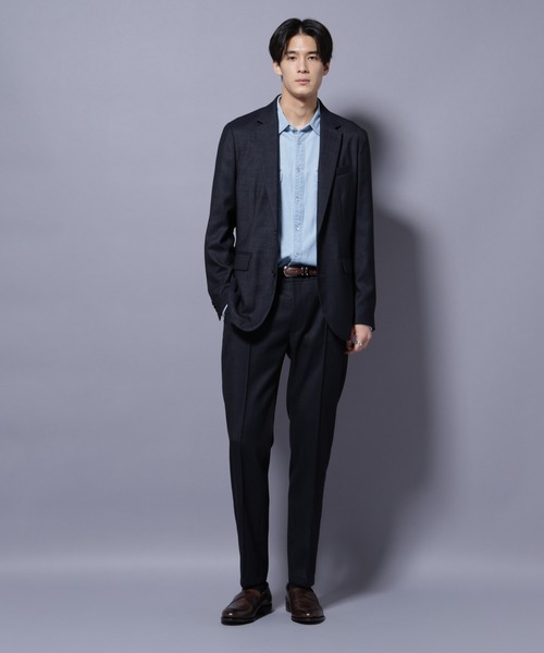 値下げ【送料無料/nano universe】秋冬用 スーツ ウール 上下セット 値下げ【送料無料/nano universe】秋冬用 スーツ ウール 上下