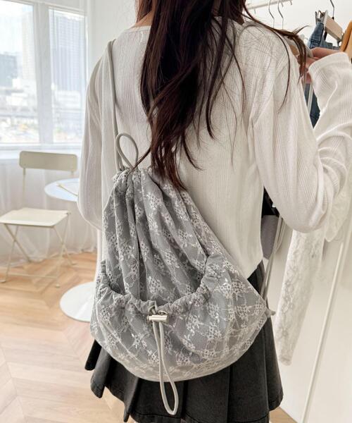 WEGO（ウィゴー）の「WEGO/ドローコードポケットナップサック（バックパック/リュック・レディース・その他1/その他2/その他3・FREE）」の2枚目の写真