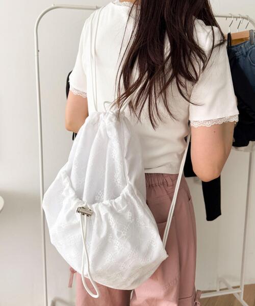 WEGO（ウィゴー）の「WEGO/ドローコードポケットナップサック（バックパック/リュック・レディース・その他1/その他2/その他3・FREE）」の7枚目の写真