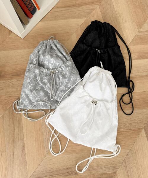 WEGO（ウィゴー）の「WEGO/ドローコードポケットナップサック（バックパック/リュック・レディース・その他1/その他2/その他3・FREE）」の4枚目の写真