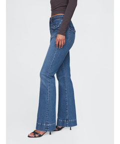 GAP フレアハイライズデニム 楽天市場】【SALE／59%OFF】(W)ウォッシュウェル ハイライズ