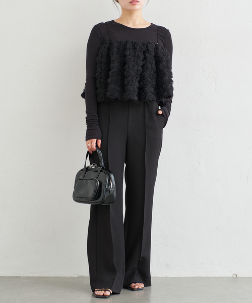 U by SPICK&SPAN（ユーバイスピックアンドスパン）の「tuo/テュオ MOS POCKET付き BOSTON（ボストンバッグ・レディース・ブラウン/ブラック・FREE）」の3枚目の写真