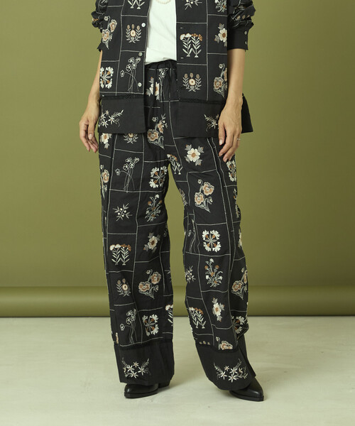 セール】Freada/フリーダ パッチワーク花刺繍パンツ（その他