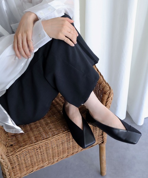 Bulue.(ブルー)の「【Bulue.】2wayスクエアトゥパンプス(パンプス・レディース・ブラック×ブラック/シルバー/ブラック/ベージュ・35/36/37/38/39)」の10枚目の写真