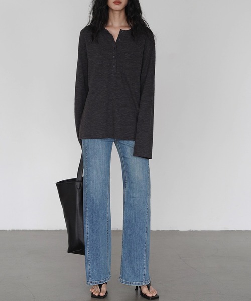 EIGHTHMONTH(エイスマンス)の「セミフレアジーンズ EM25a039【EIGHTHMONTH】(デニムパンツ・レディース・ブルー・M/S/L)」の8枚目の写真