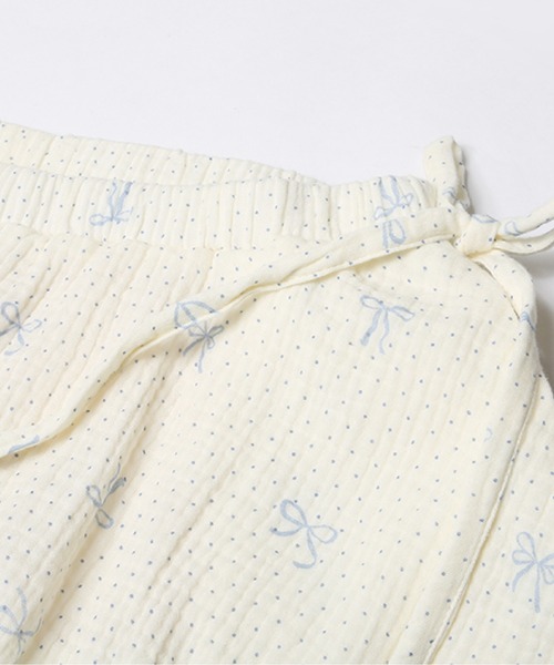 LA POMME petit(ラポミ・プチ)の「Bow-Trimmed Dot Bubble Skirt(スカート・レディース・アイボリー・SMALL/MEDIUM)」の5枚目の写真
