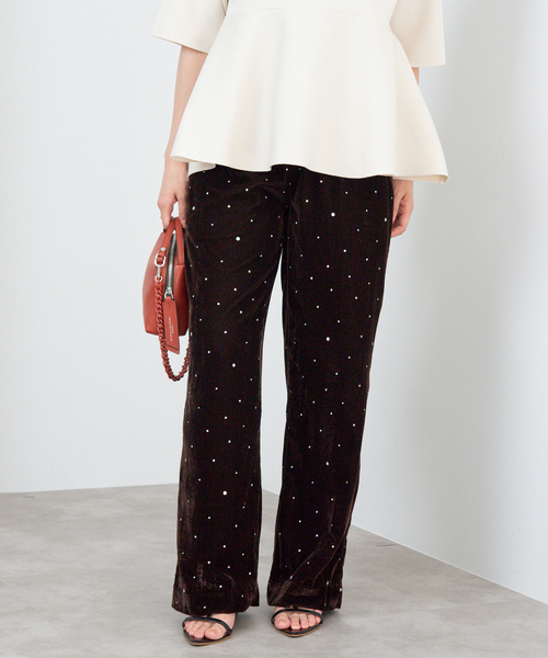 COUTURE D'ADAM クチュールドアダム ベロア パンツ イエナ COUTURE D'ADAM クチュールドアダム ベロア パンツ イエナ チュールパンツ