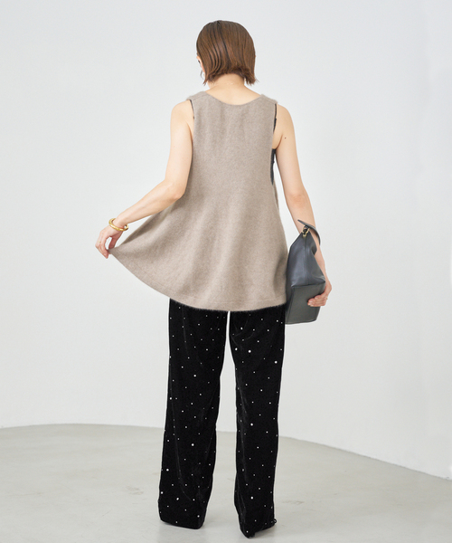 IENA（イエナ）の「COUTURE D’ADAM/クチュールドアダム Glitter PT ベロアイージーパンツ 221（その他パンツ・レディース・ブラウン/ブラック・36/38）」の17枚目の写真