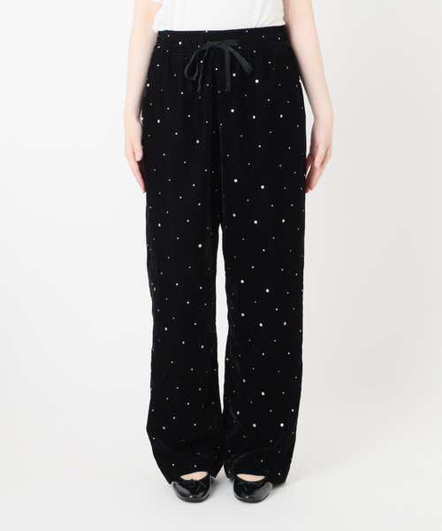 COUTURE D'ADAM/クチュールドアダム Glitter PT ベロアイージーパンツ