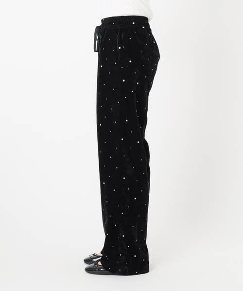 COUTURE D'ADAM クチュールドアダム ベロア パンツ イエナ COUTURE D'ADAM/クチュールドアダム Glitter PT ベロアイージー