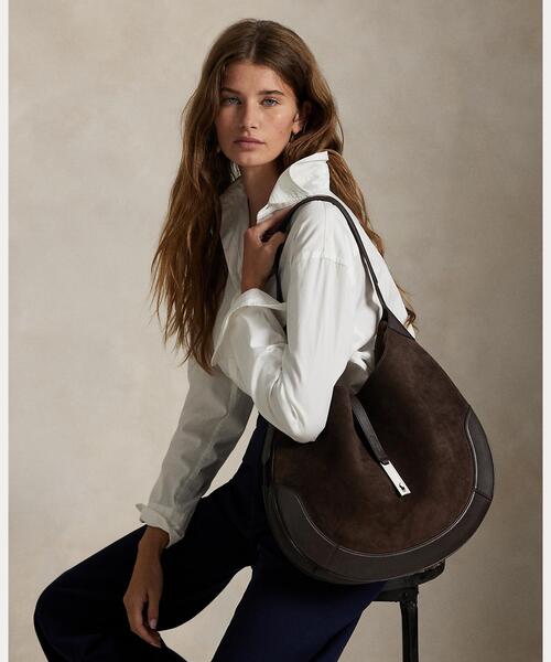Polo ID スエード ラージ ショルダー バッグ（ショルダーバッグ