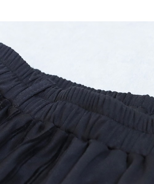 antiqua(アンティカ)の「ドット×ストライプ切替ワイドパンツ(その他パンツ・レディース・ブラック・MEDIUM/LARGE)」の19枚目の写真