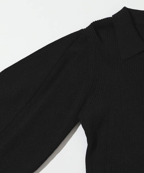 Firsthand（ファーストハンド）の「Firsthand/ファーストハンド 機能性素材 シルク入り ニットポロ ボリュームスリーブ ニット カーディガン / 抗ピル / マシンウォッシャブル（カーディガン/ボレロ・レディース・ブラック/グレー/レッド・ﾌﾘ-）」の17枚目の写真