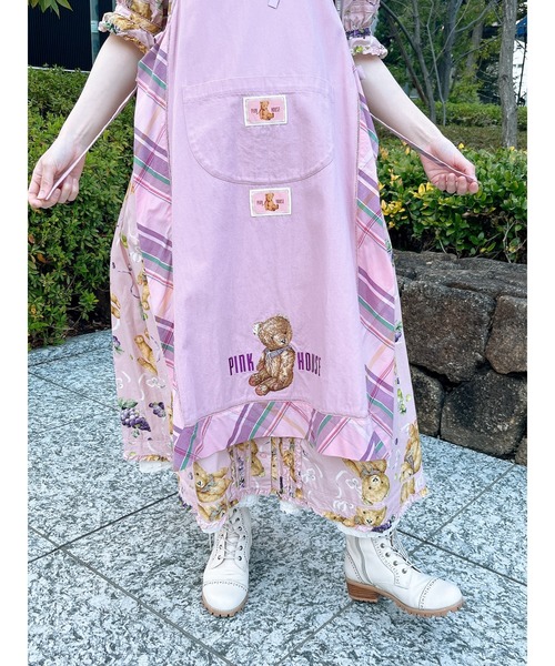 PINK HOUSE くま葡萄プリントシリーズ　ワンピースとカーディガン セール】くま葡萄プリントワンピース（ワンピース）｜PINK HOUSE