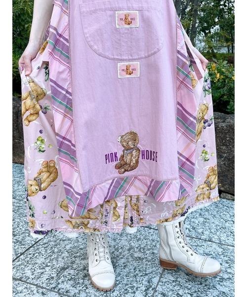 セール】くま葡萄プリントワンピース（ワンピース）｜PINK HOUSE