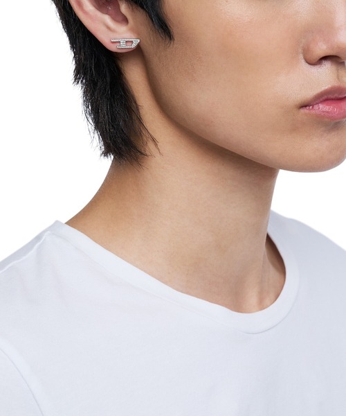 DIESEL Dx1630040 シルバー ピアス(片耳用) ディーゼル アクセサリー メンズ ピアス シルバー DX1630040（ピアス