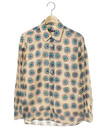【コーヒー豆】ツモリチサト ブラウス トップス TSUMORI CHISATO TSUMORI CHISATO ツモリチサト グリッターフラワー ラウンド