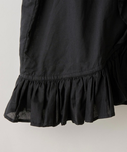 crinkle crinkle crinkle】frill poncho L/S blouse/フリル