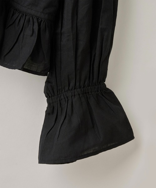 新品　crinkle crinkle crinkle frill poncho crinkle crinkle crinkle】frill poncho L/S blouse/フリル