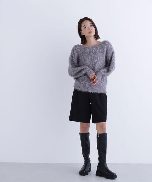 NATURAL BEAUTY BASIC（ナチュラルビューティーベーシック）の「◇ミックスカラーヘアリーニット（ニット/セーター・レディース・ベージュ/グレー/ブルー・FREE）」の19枚目の写真