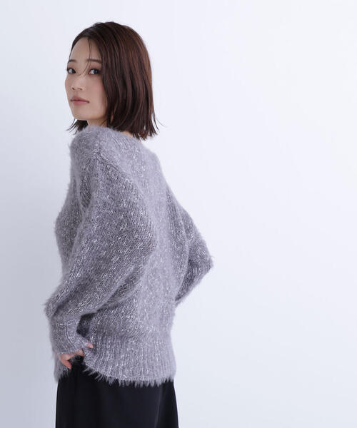 NATURAL BEAUTY BASIC（ナチュラルビューティーベーシック）の「◇ミックスカラーヘアリーニット（ニット/セーター・レディース・ベージュ/グレー/ブルー・FREE）」の20枚目の写真
