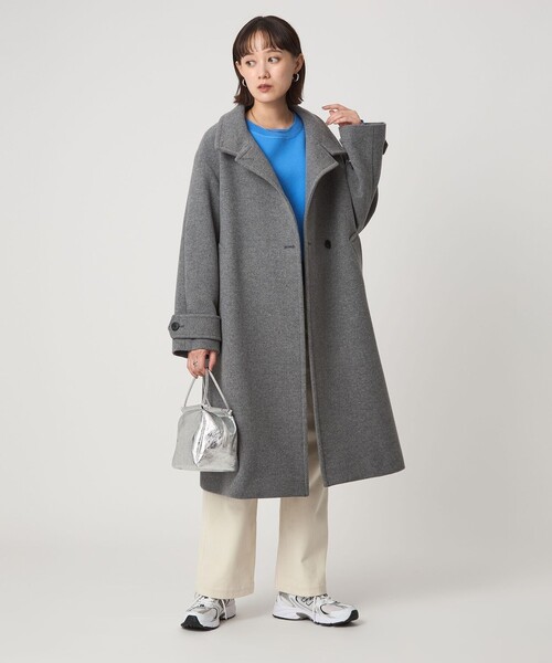 green label relaxing（グリーンレーベルリラクシング）の「W/AC パフニット プルオーバー ウォッシャブル（ニット/セーター・レディース・オフホワイト/ライトブルー/ライトピンク/ダークグレー・FREE）」の18枚目の写真