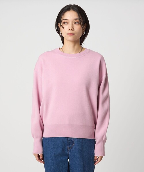 green label relaxing（グリーンレーベルリラクシング）の「W/AC パフニット プルオーバー ウォッシャブル（ニット/セーター・レディース・オフホワイト/ライトブルー/ライトピンク/ダークグレー・FREE）」の19枚目の写真