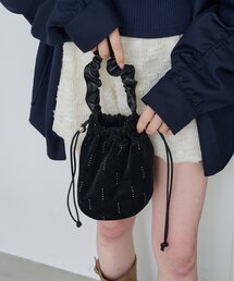 Kastane | スパンコールスエードミニBAG(ハンドバッグ)