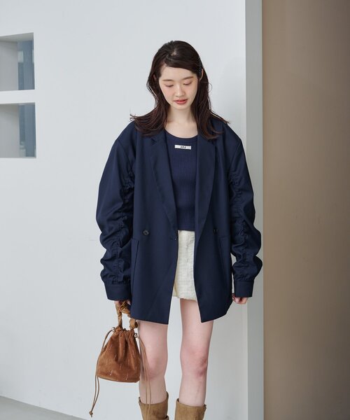 Kastane（カスタネ）の「スパンコールスエードミニBAG（ハンドバッグ・レディース・ブラック/アイボリー/ブラウン・FREE）」の5枚目の写真