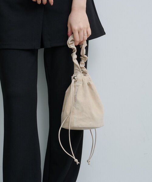 Kastane（カスタネ）の「スパンコールスエードミニBAG（ハンドバッグ・レディース・ブラック/アイボリー/ブラウン・FREE）」の8枚目の写真