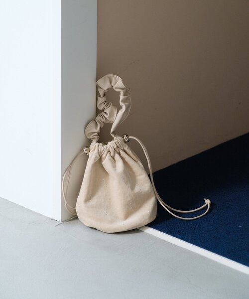 Kastane（カスタネ）の「スパンコールスエードミニBAG（ハンドバッグ・レディース・ブラック/アイボリー/ブラウン・FREE）」の16枚目の写真