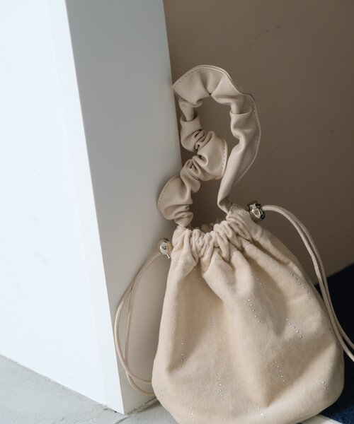 Kastane（カスタネ）の「スパンコールスエードミニBAG（ハンドバッグ・レディース・ブラック/アイボリー/ブラウン・FREE）」の17枚目の写真