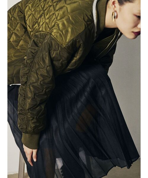 UN3D.（アンスリード）の「QUILTING DOCKING MA-1 / キルティングドッキングMA-1（MA-1・レディース・ブラック/カーキ・36/38）」の4枚目の写真