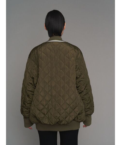 UN3D.（アンスリード）の「QUILTING DOCKING MA-1 / キルティングドッキングMA-1（MA-1・レディース・ブラック/カーキ・36/38）」の6枚目の写真