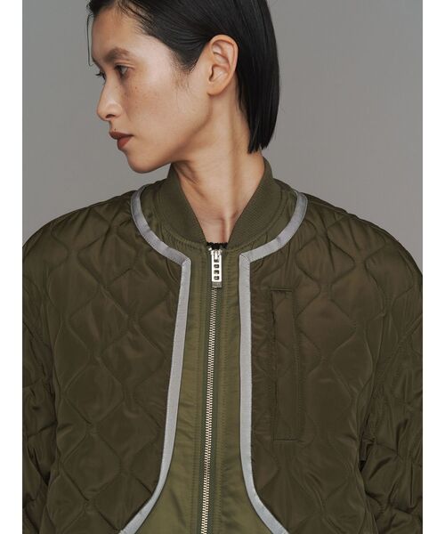 UN3D.（アンスリード）の「QUILTING DOCKING MA-1 / キルティングドッキングMA-1（MA-1・レディース・ブラック/カーキ・36/38）」の7枚目の写真