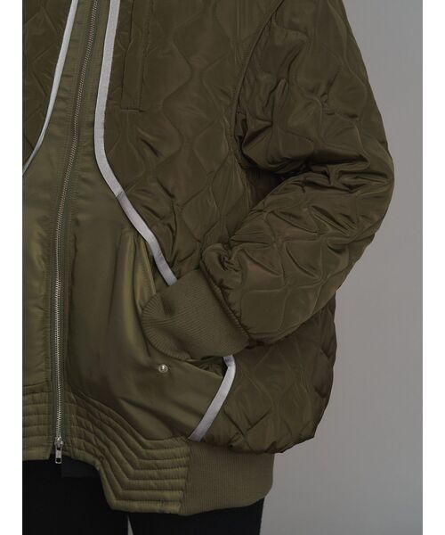UN3D.（アンスリード）の「QUILTING DOCKING MA-1 / キルティングドッキングMA-1（MA-1・レディース・ブラック/カーキ・36/38）」の9枚目の写真